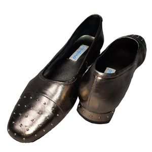 Sebastino Lizzie Studded Bronze Leather Slip On SZ 10M